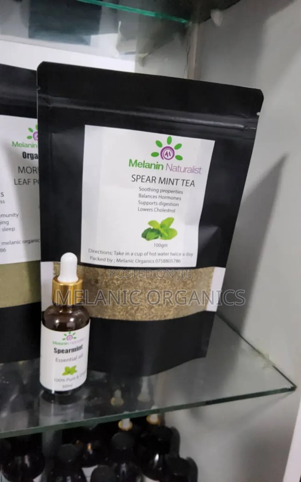 Spearmint Oil and Tea Package