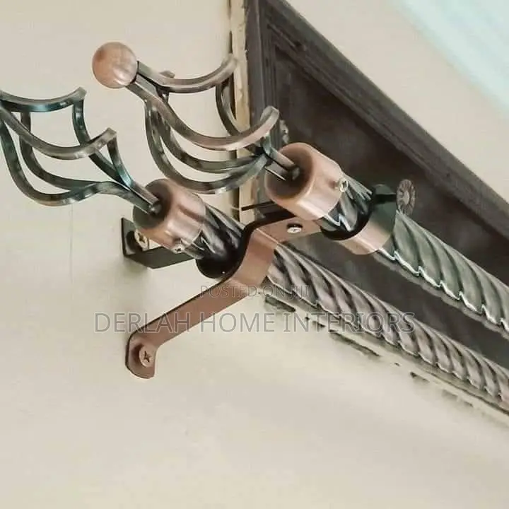 Mettalic Curtain Rod Installations