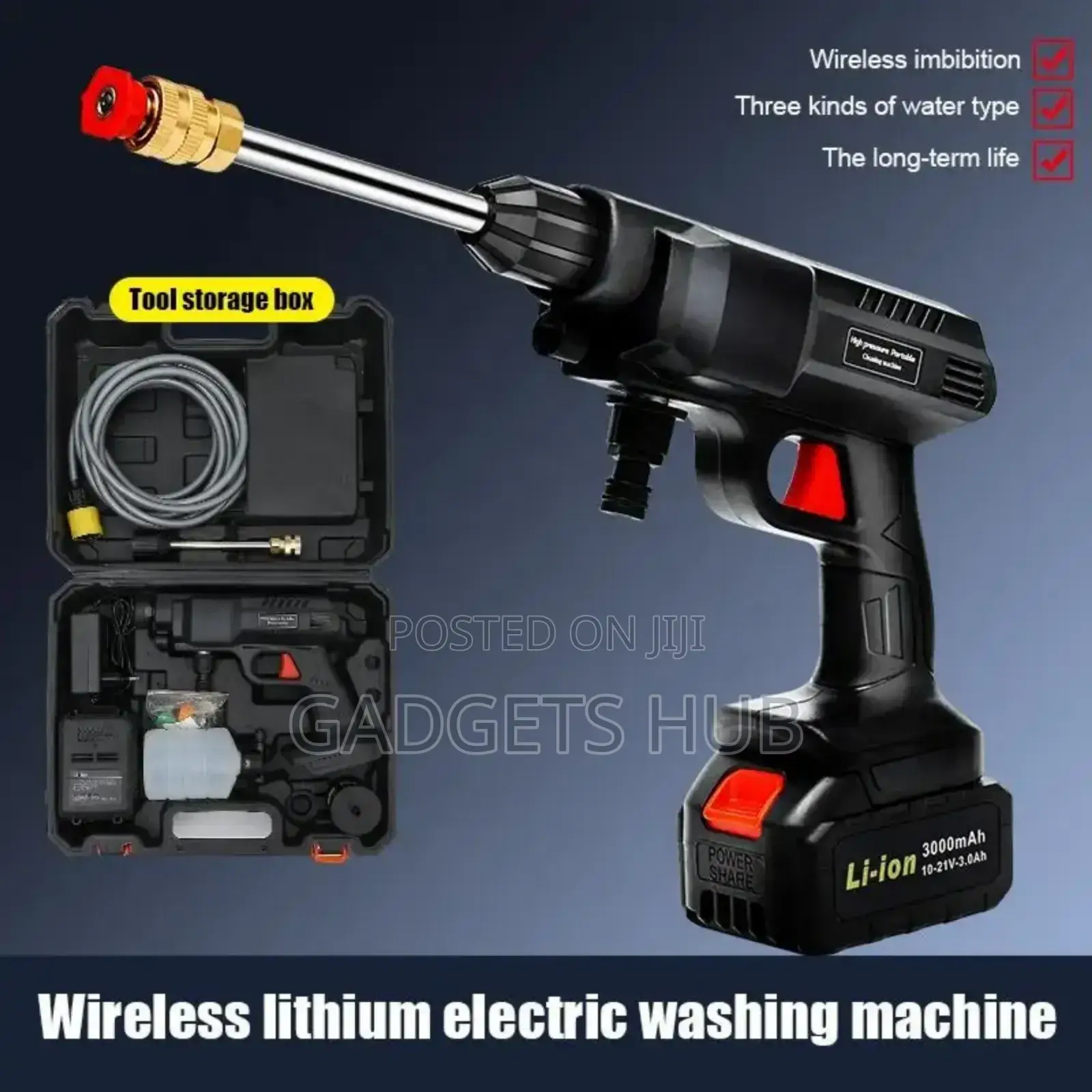High Pressure Cordless Car Washer Wireless Spray