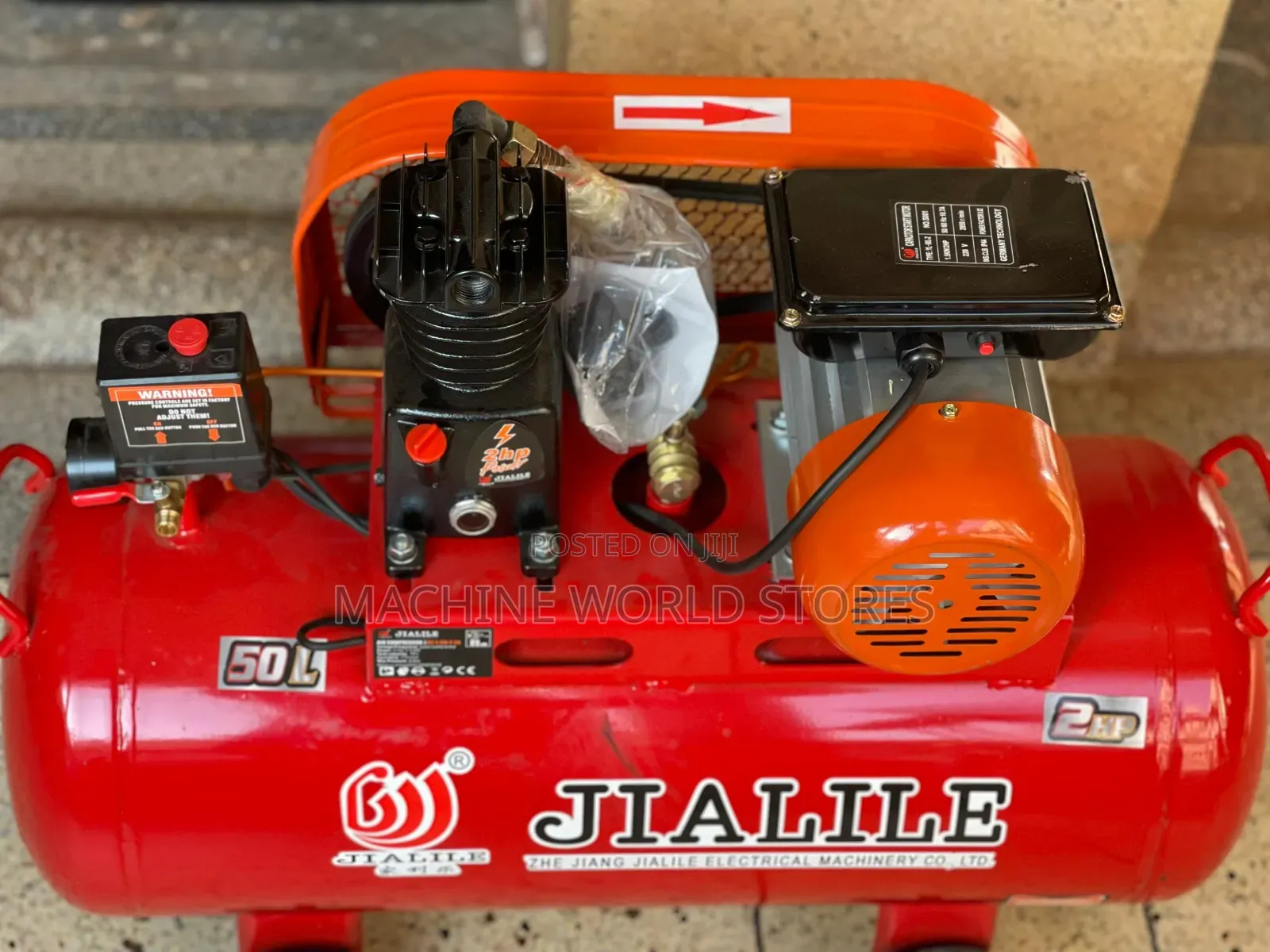 50L Single Piston Jialile Electric Air Compressor