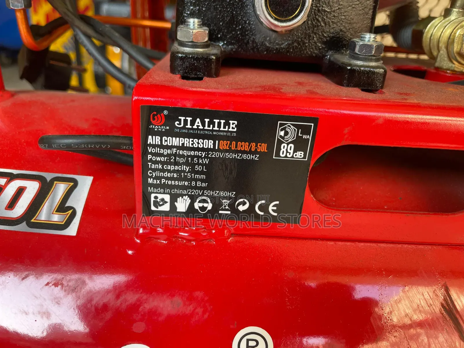 50L Single Piston Jialile Electric Air Compressor
