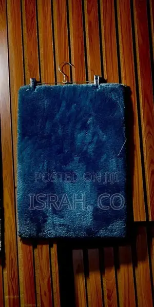 Navy Blue Fluffy Door Mat