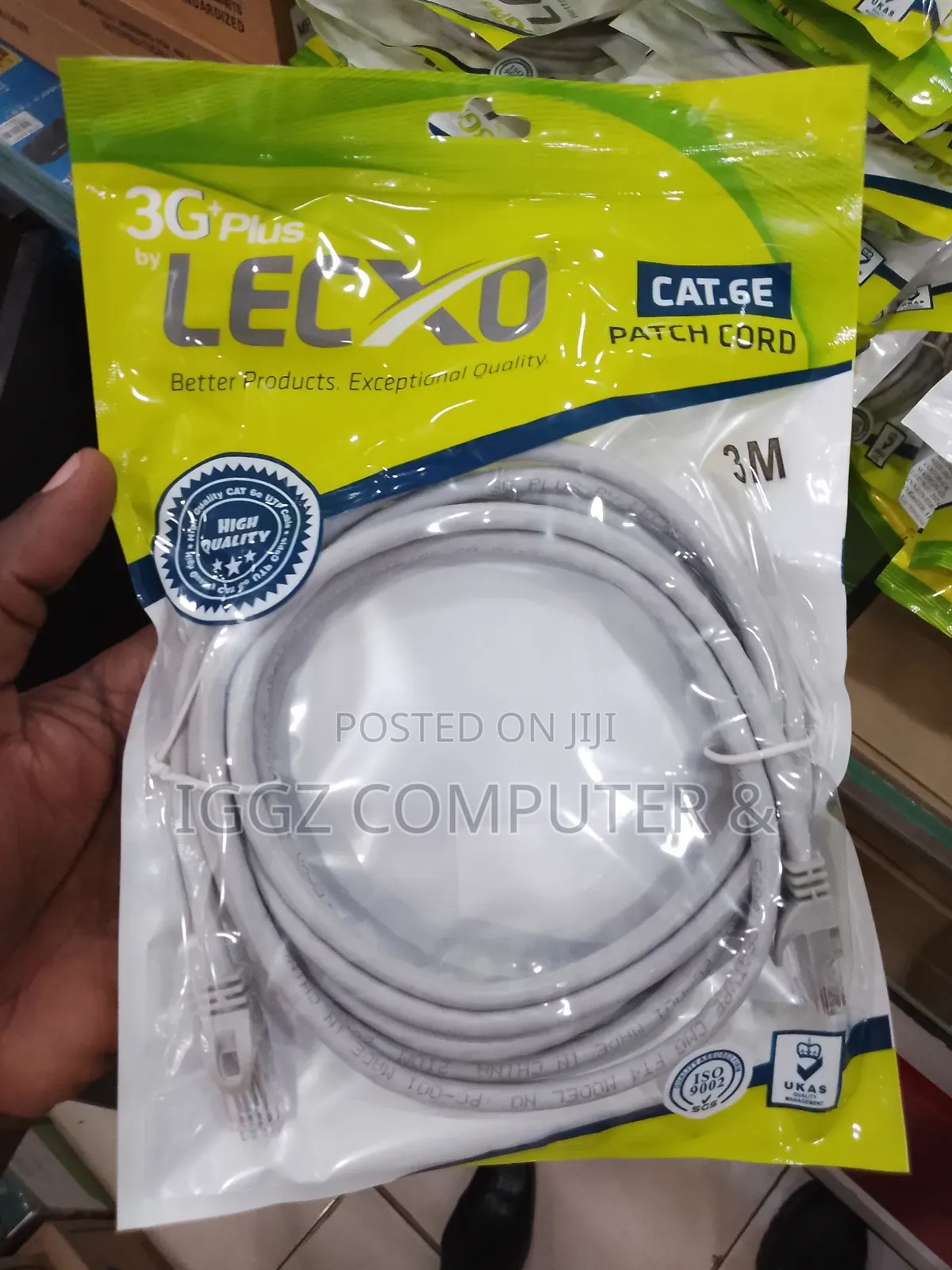 Lecxo 3 Metres Cat 6 Cable