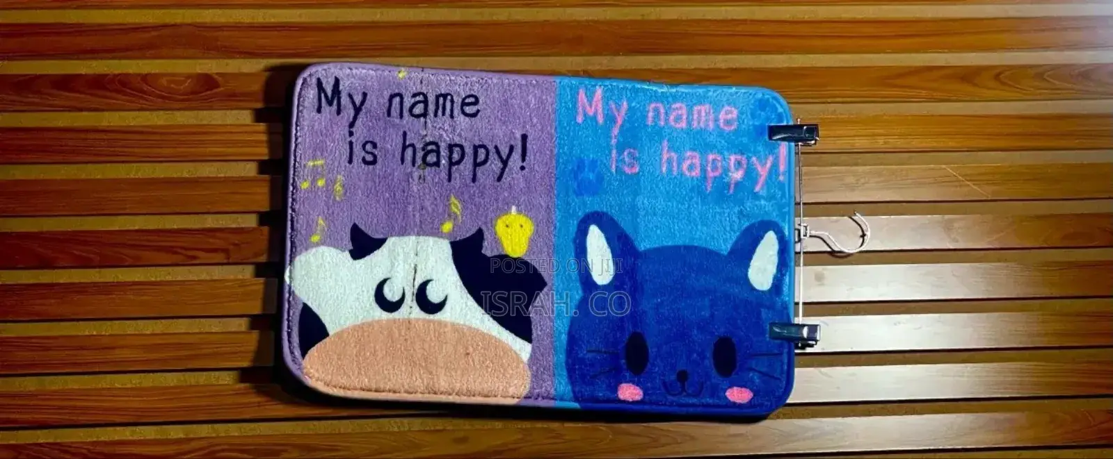 My Name Is Happy Door Mat