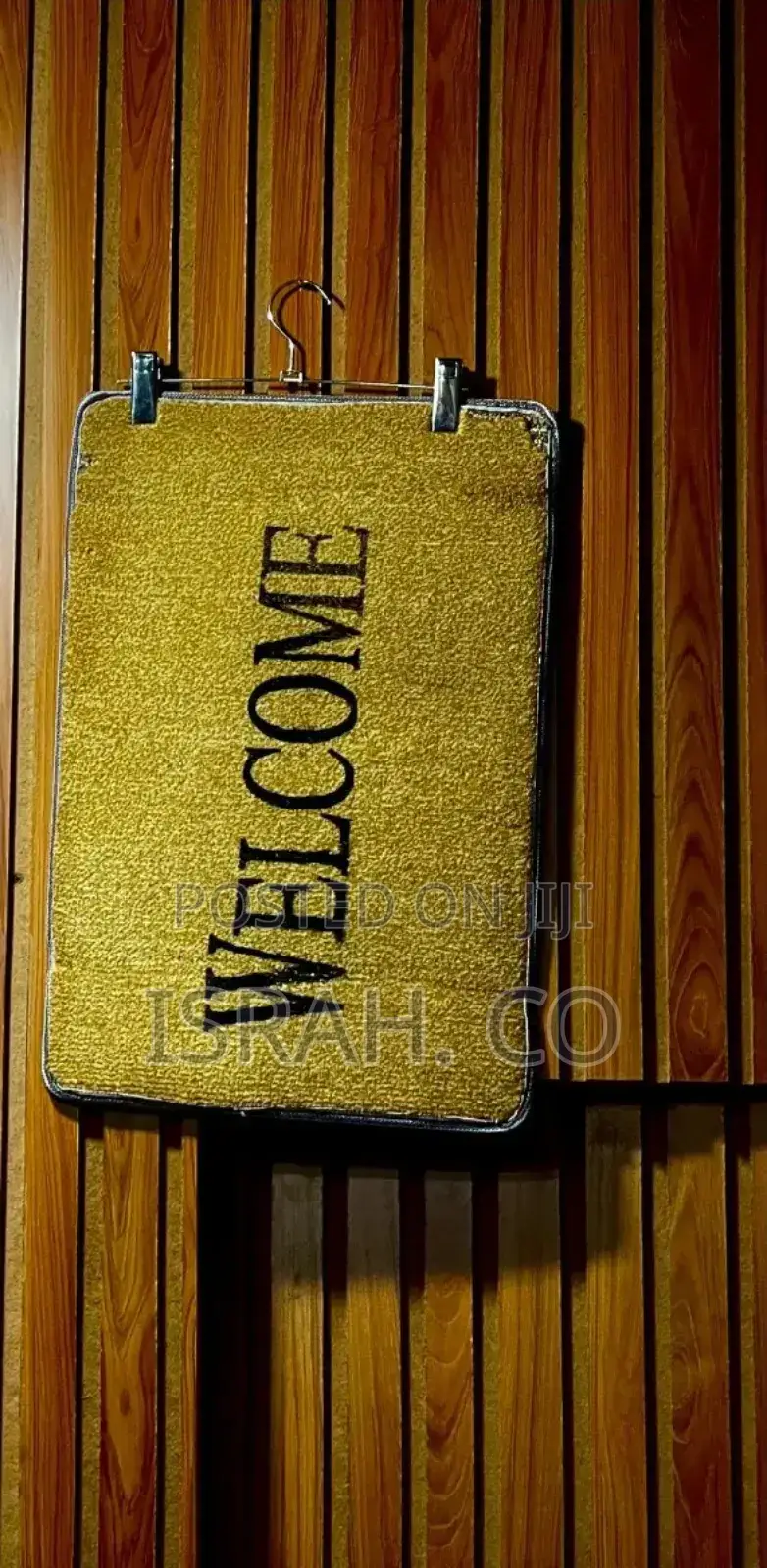 Yellow Welcome Door Mat