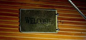 Simple Green Door Mat Welcome