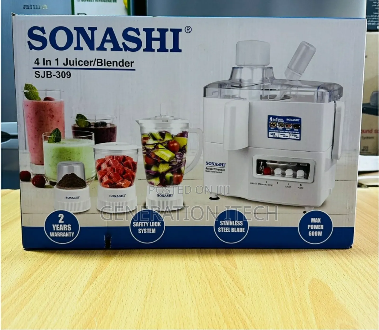 4 in 1 Electric Blender-Juicer- Sonashi- Proffessional Blend