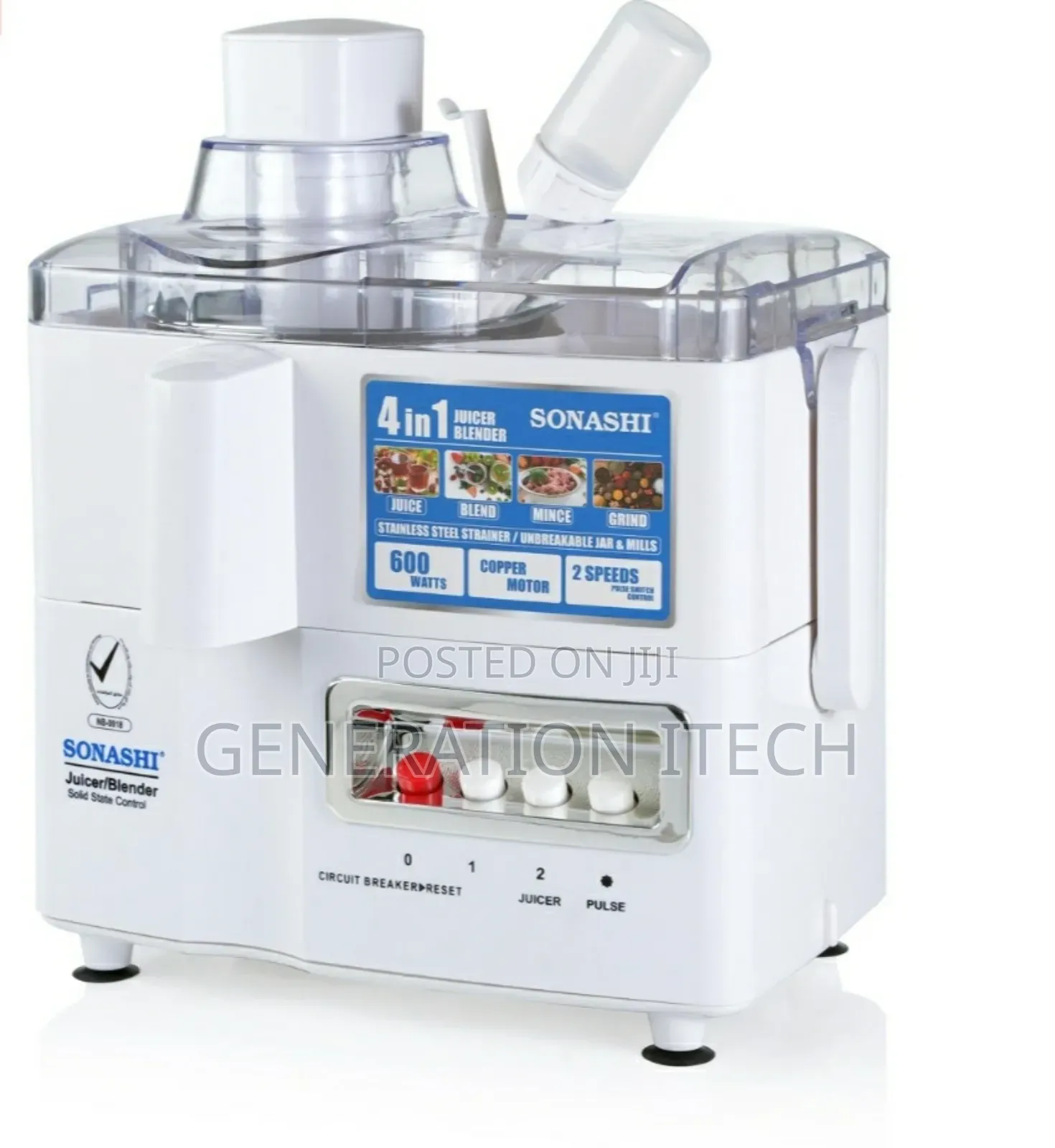 4 in 1 Electric Blender-Juicer- Sonashi- Proffessional Blend