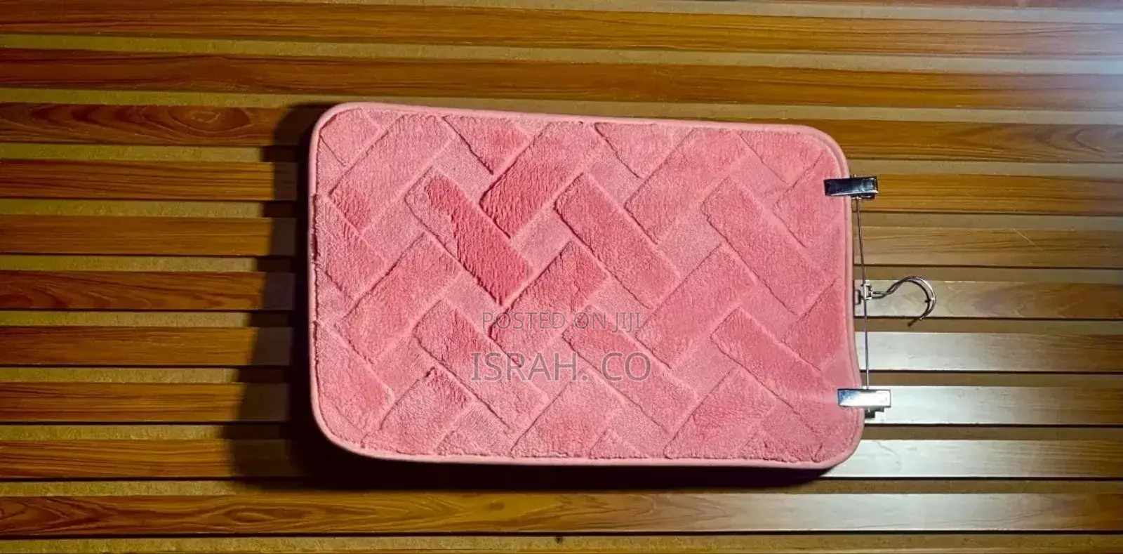 Pink Squared Door Mat