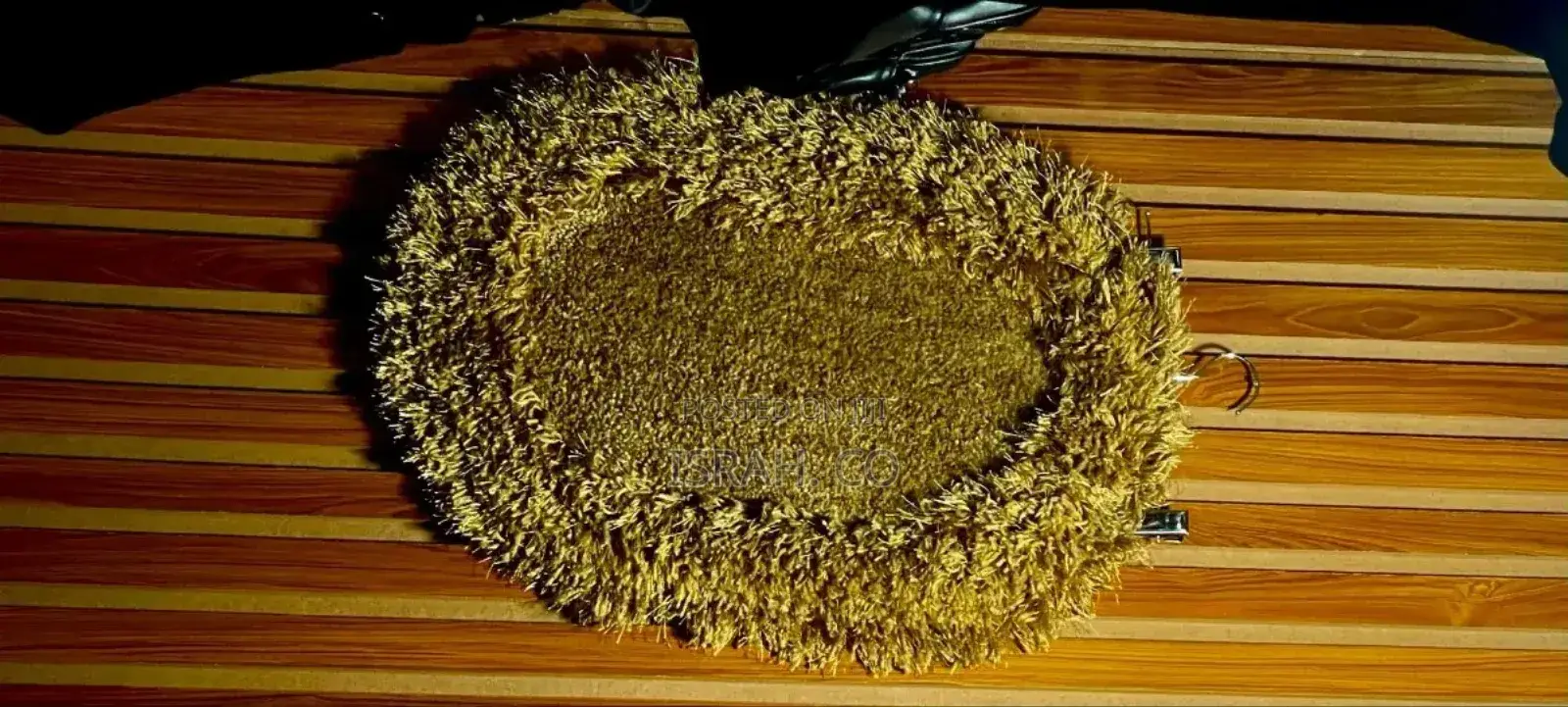 Oval Shaped Fluuffy Door Mat