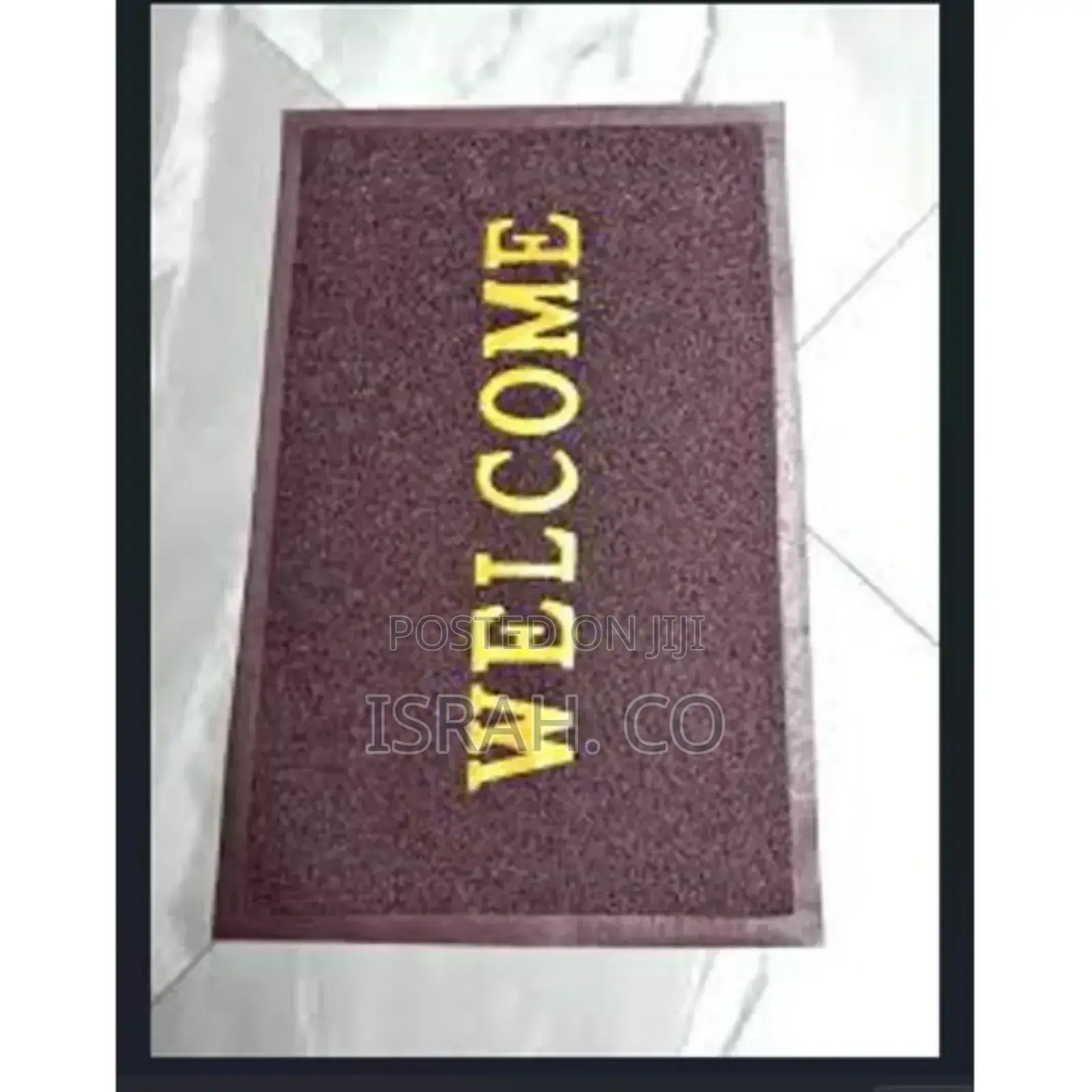 Welcome Door Mats - Black