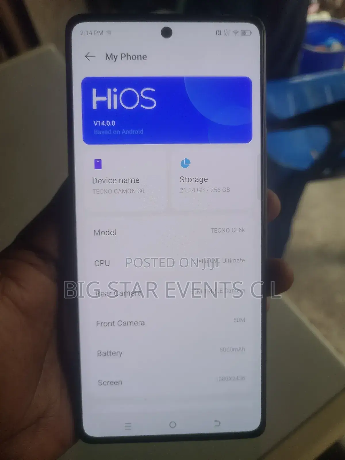 Tecno Camon 30 256 GB Gray