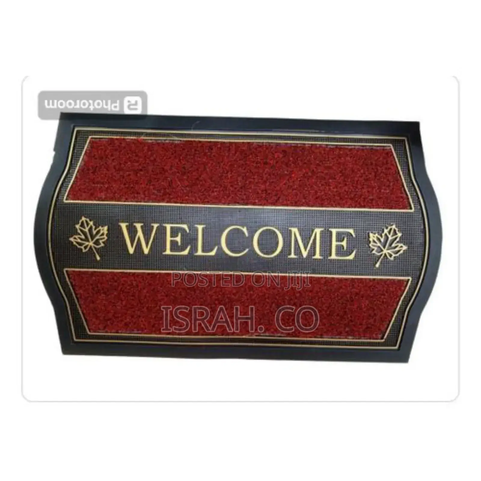 Door Mat With Different Skirtings Doormat-Red