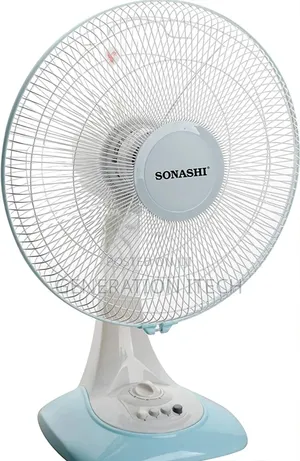 SONASHI Table Fan 16-Inch SF-8028D White/Blue