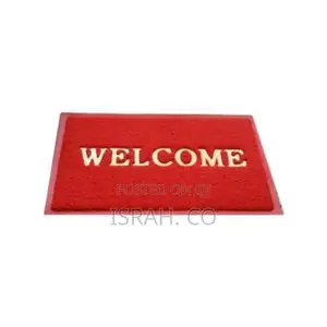 PVC Plastic Door Mat - Red
