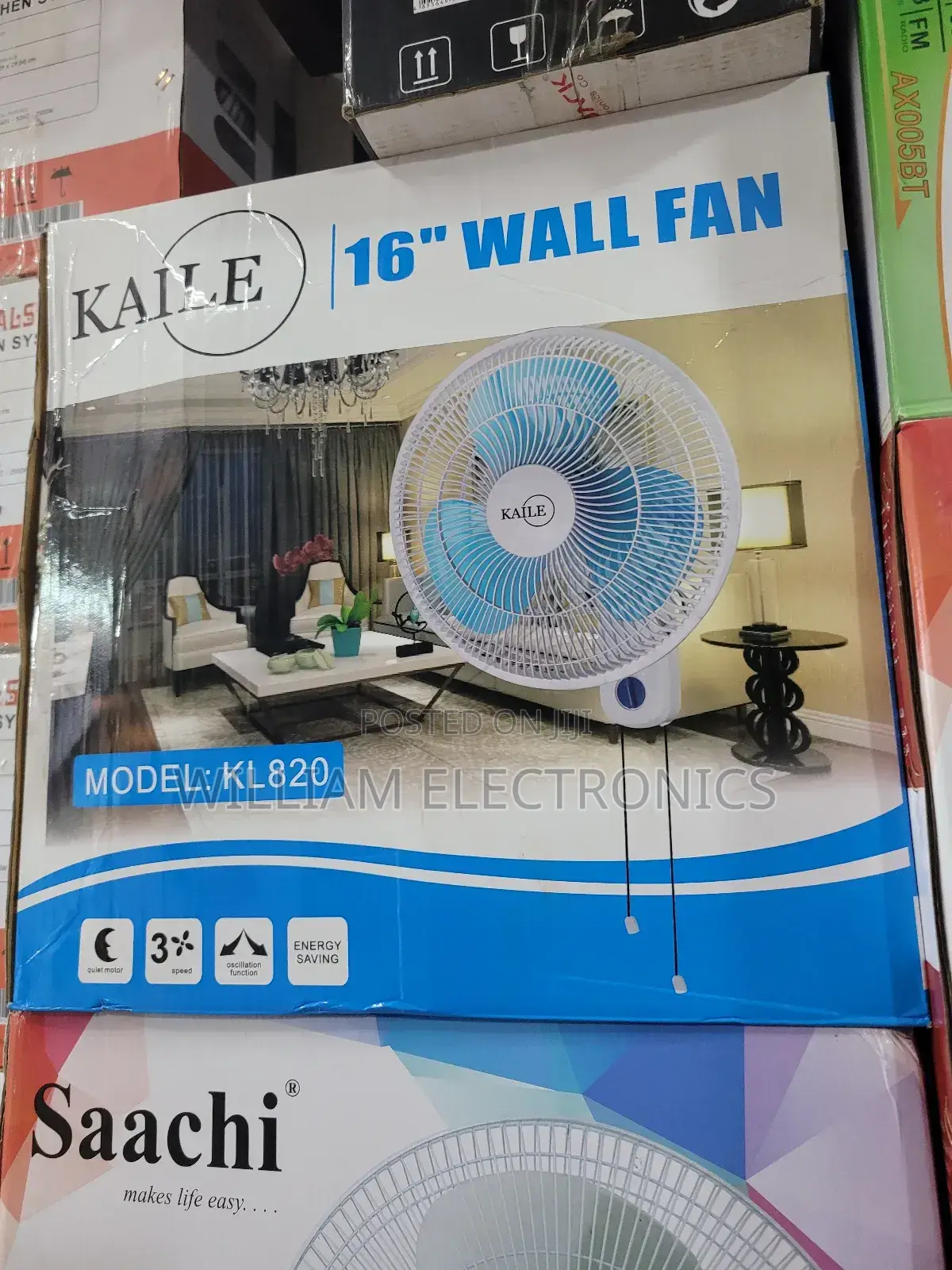 Kaile 16" Wall Fan/Kl820