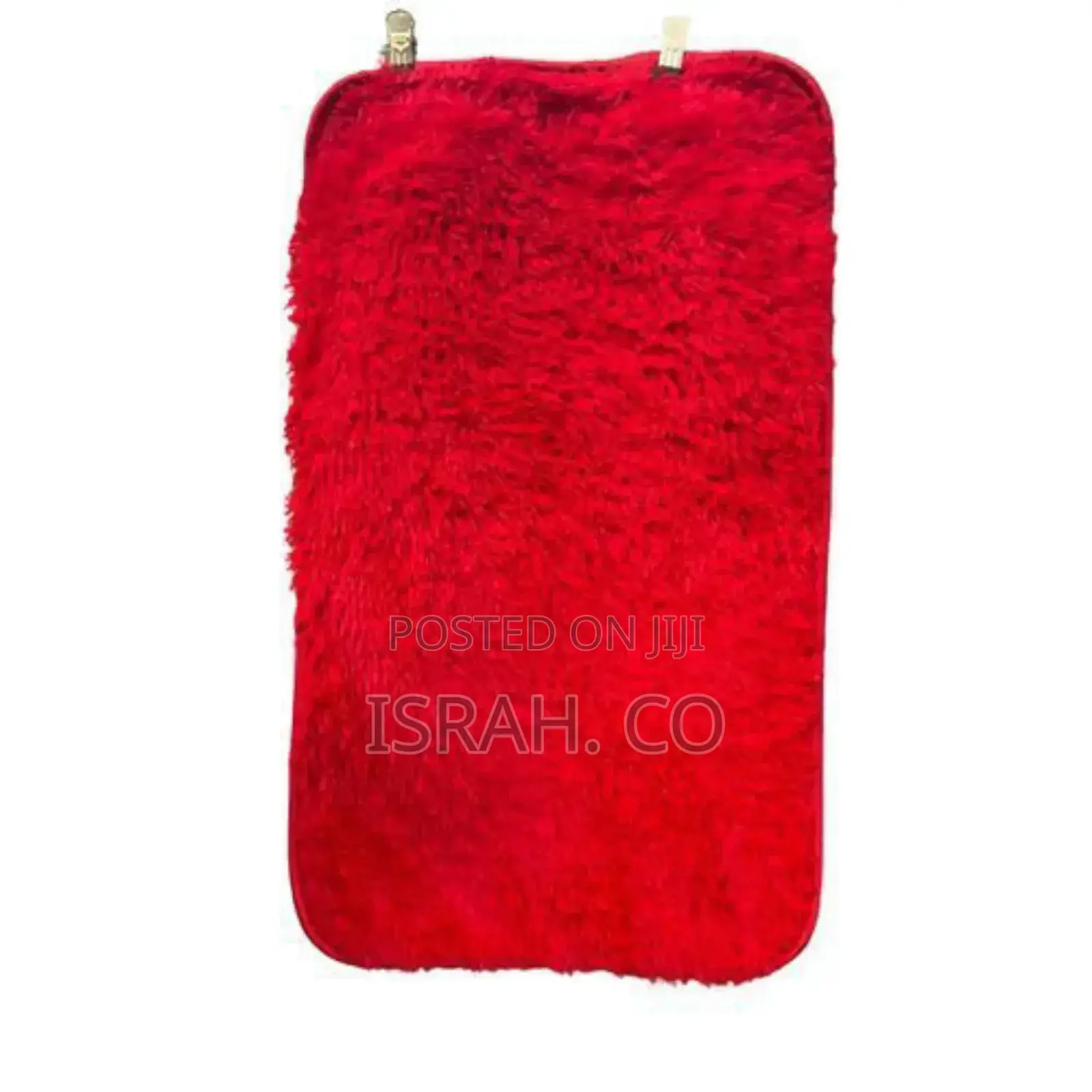 Fluffy Rug Door Mat- Red