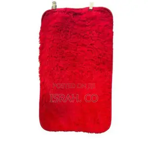 Fluffy Rug Door Mat- Red