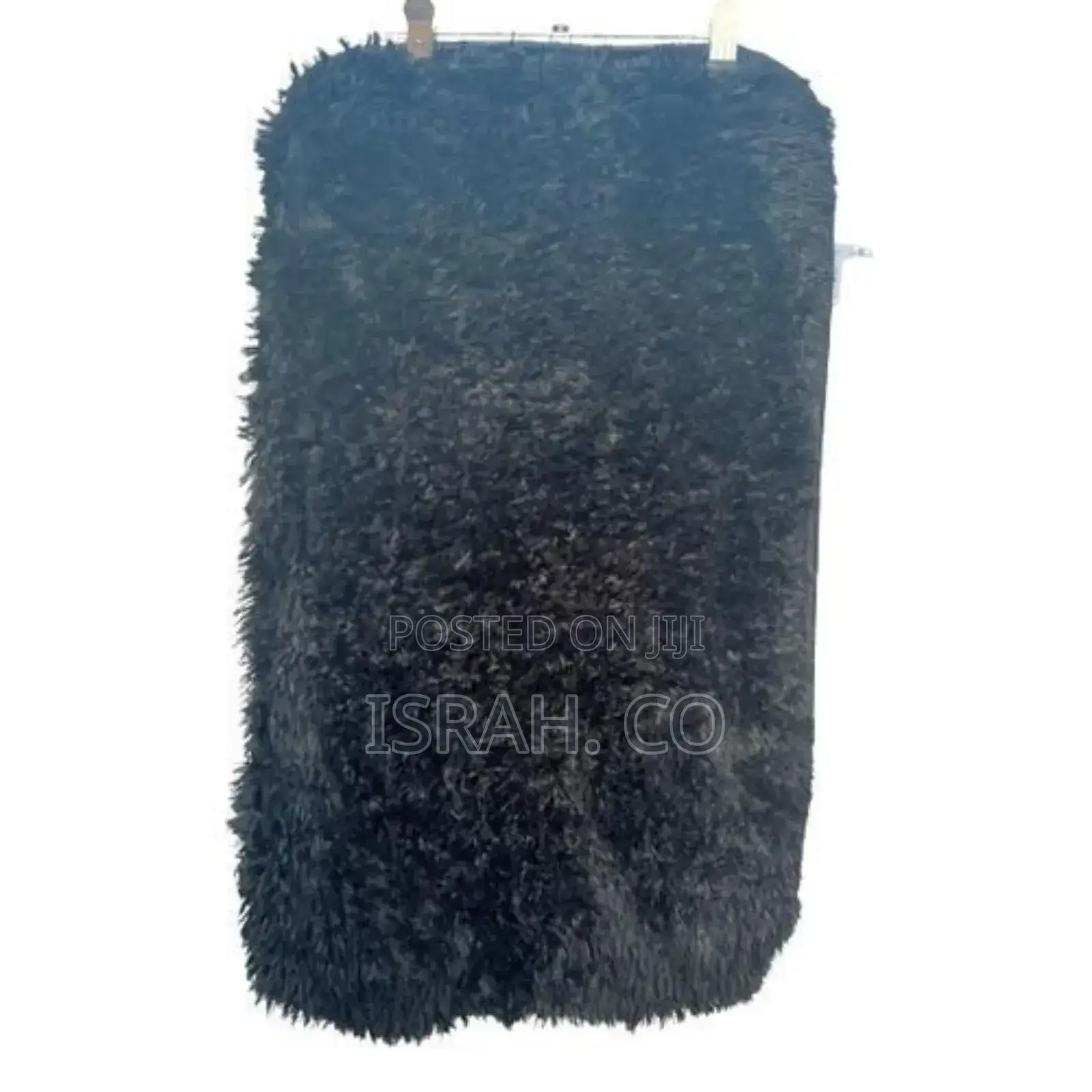 Fluffy Rug Door Mat- Black