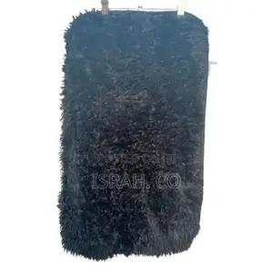 Fluffy Rug Door Mat- Black