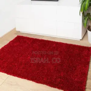 Shaggy Door Mat - Red