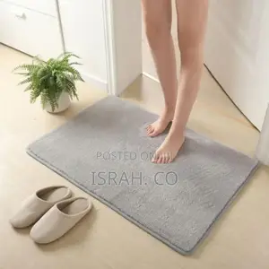 Bathroom Absorbent Floor Mat Cashmere-Like Carpet Grey