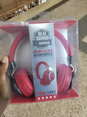 Real Sound Ex Bass Wireless Headphones J-661