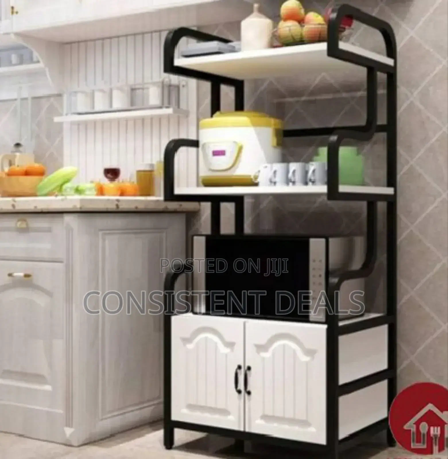 Heavy Load Kitchen Rack With Cabinet