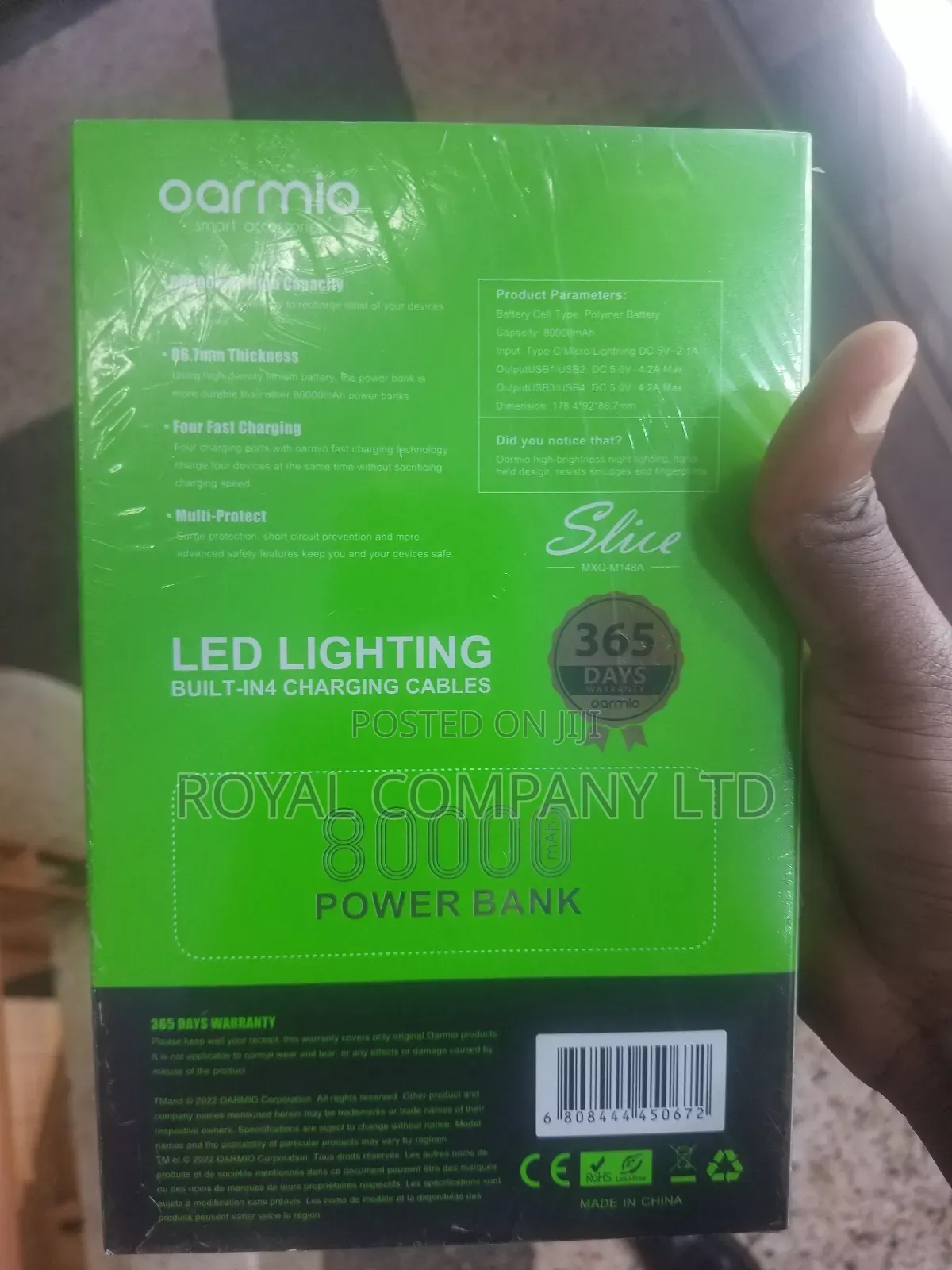 Oarmio Powerbank 80000mah