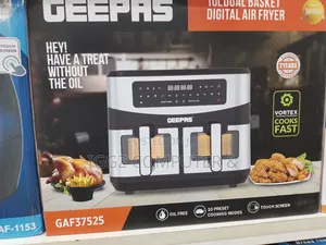Geepas 10 Litre Dual Basket Digital Air Fryer