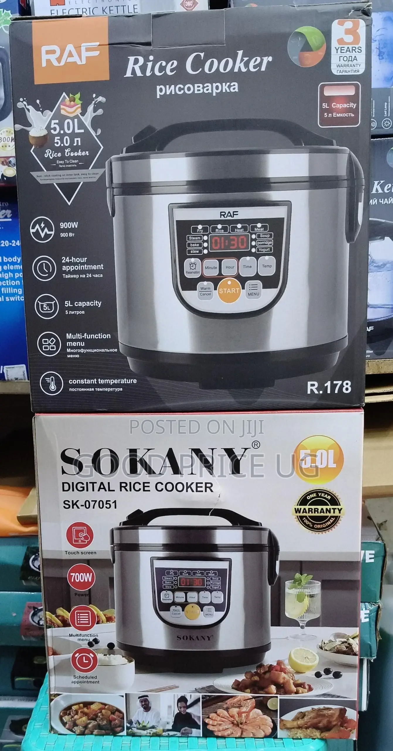 Sokany Digital Rice Cooker 5L