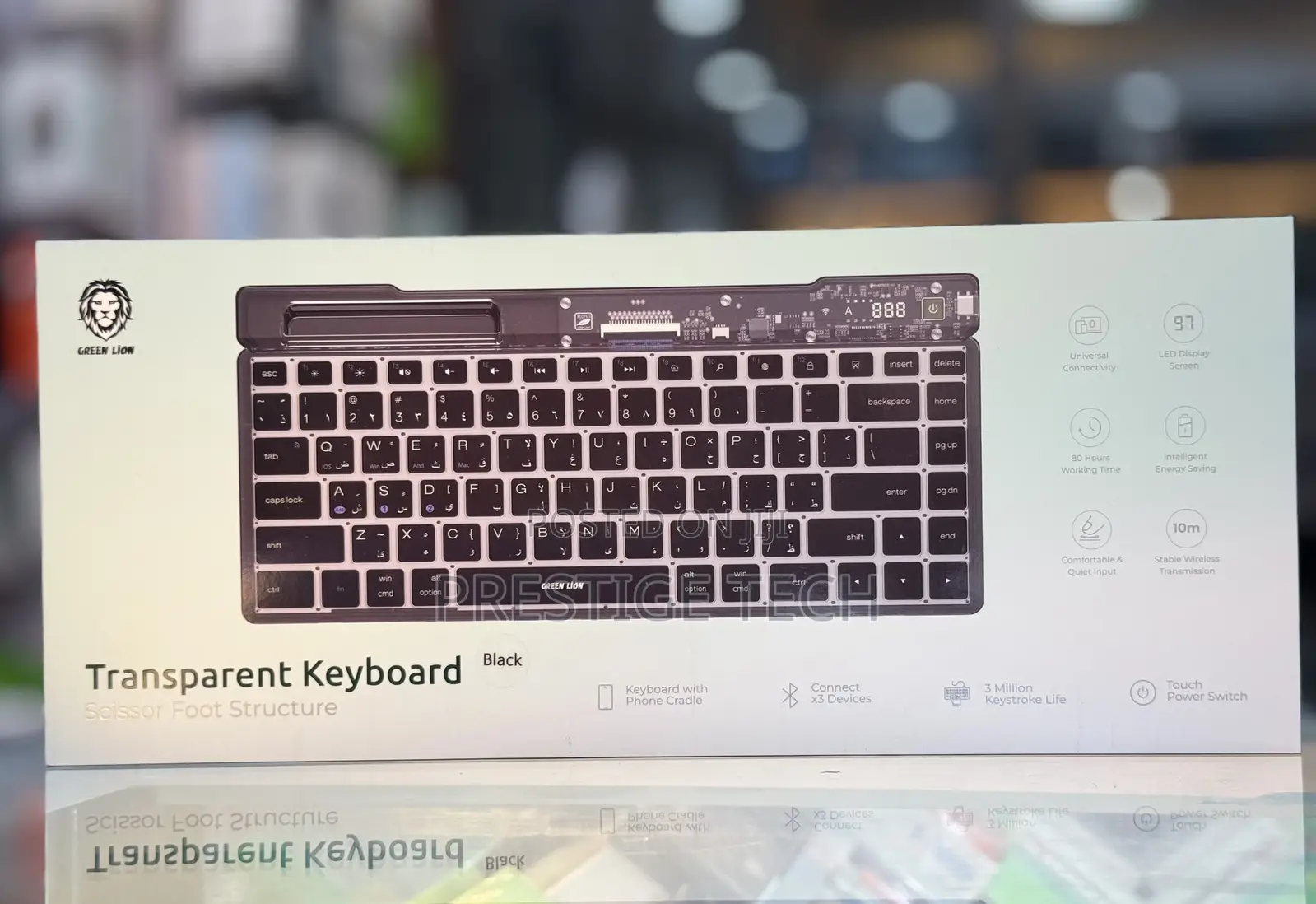 Green Lion Transparent Keyboard Scissor Foot Structure