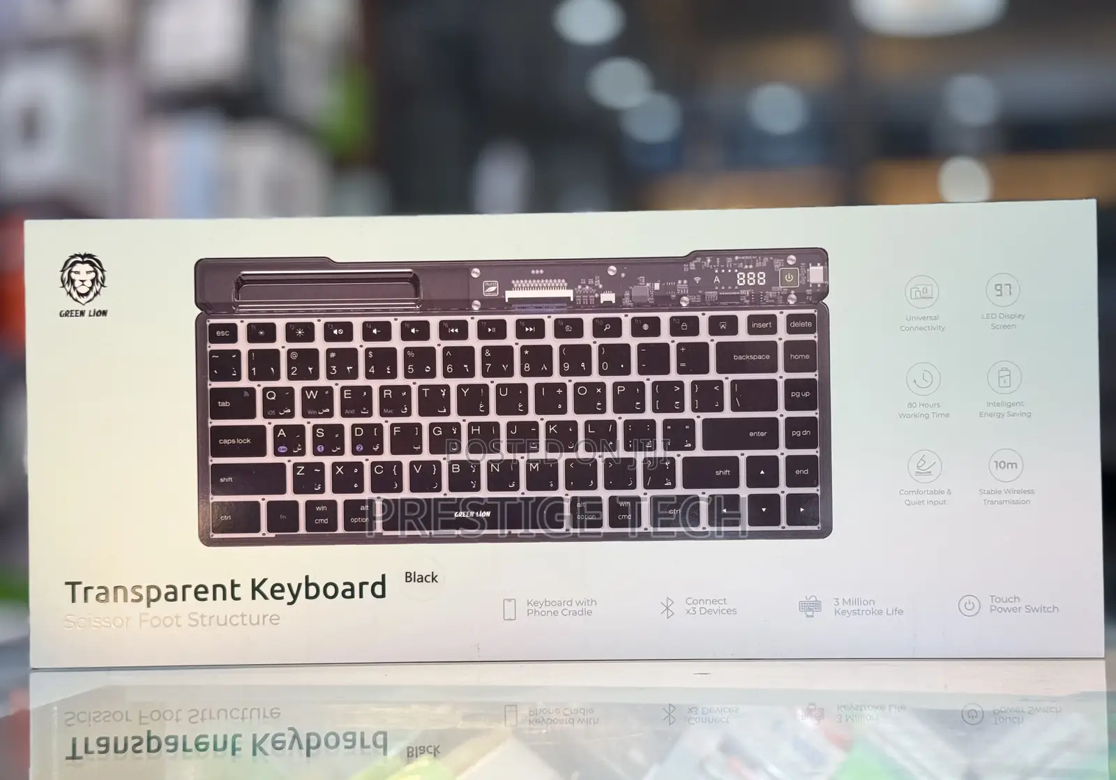 Green Lion Transparent Keyboard Scissor Foot Structure