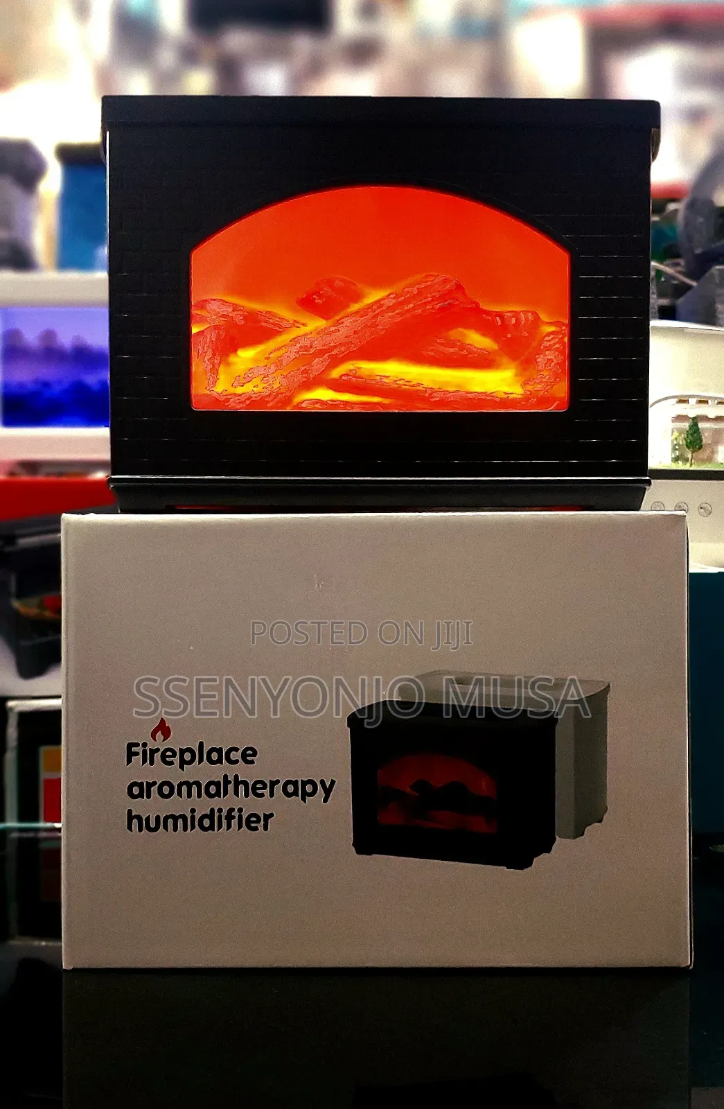 Flame Aroma Diffuser - Waterless Oil Diffuser With Auto Shut