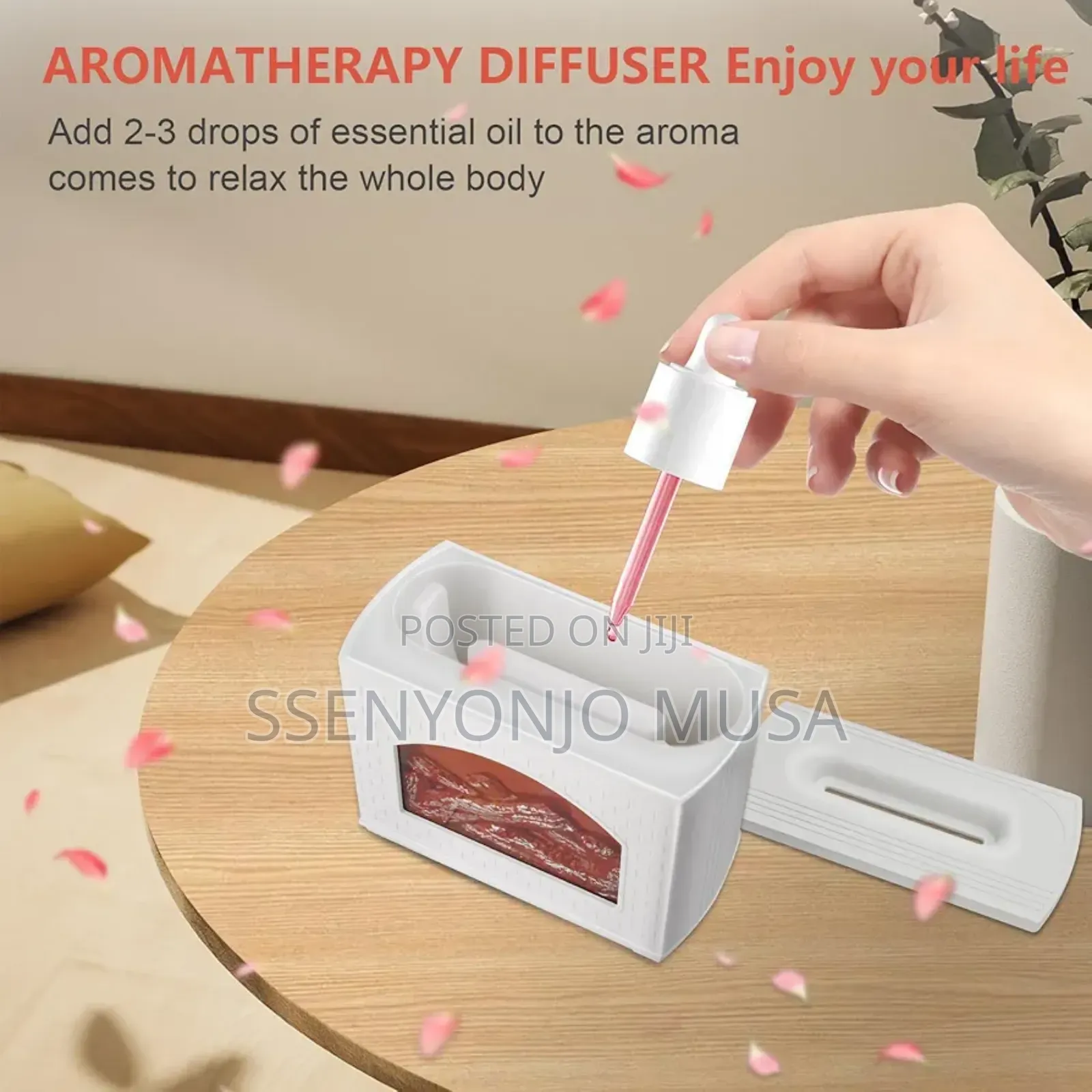 Flame Aroma Diffuser - Waterless Oil Diffuser With Auto Shut