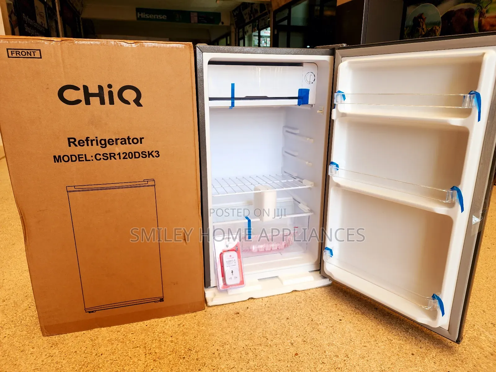 Chiq 120ltrs Single Door Refrigerator With a Fridge Guard