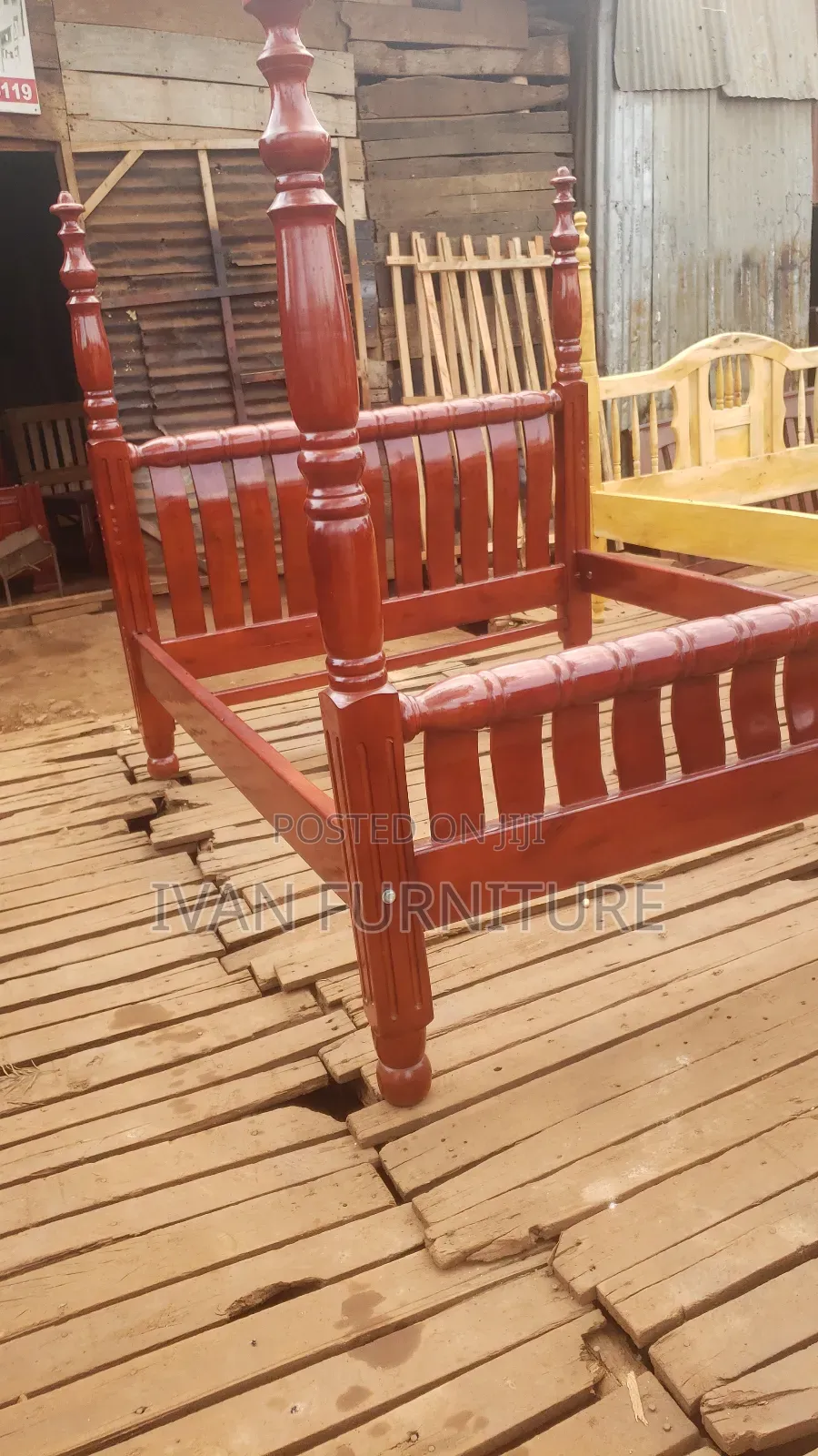 5x6 Long Poles/Stands With Coffee Brown Color
