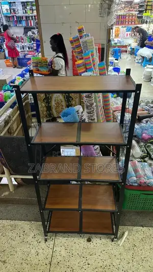Foldable Wooden Base Kitchen Rack