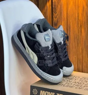 Puma Suede Xl Grey Black Trainers