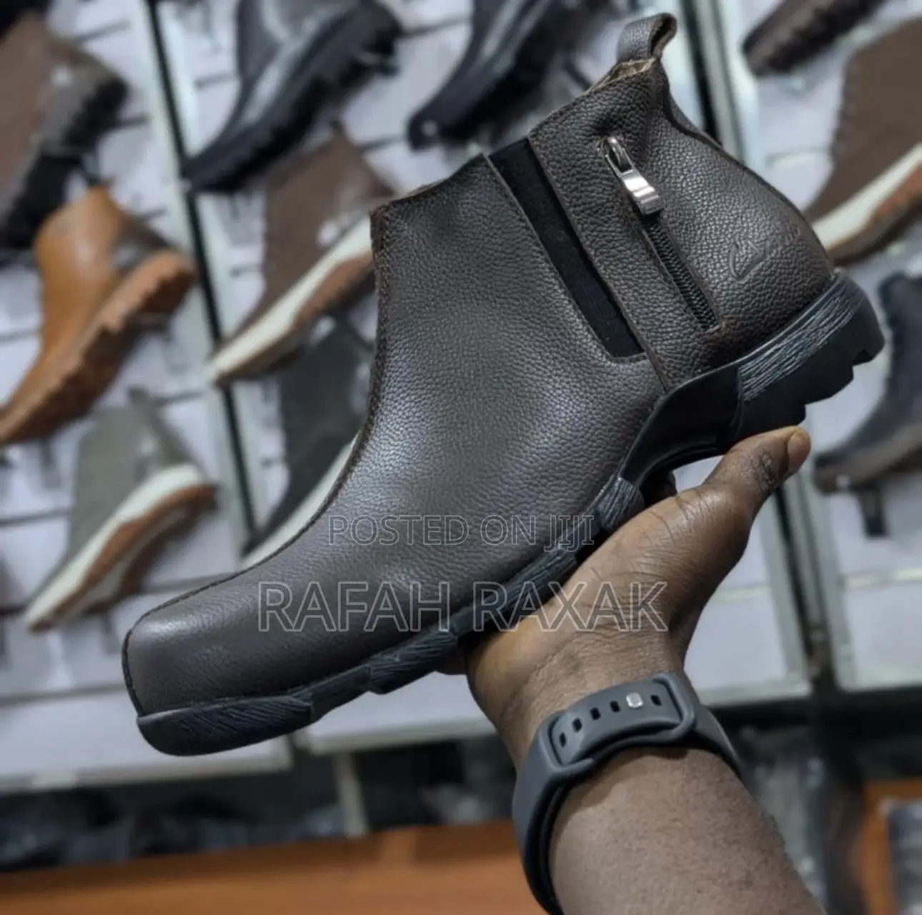 Original Clarks Casual Premium Leather Ankle Boots