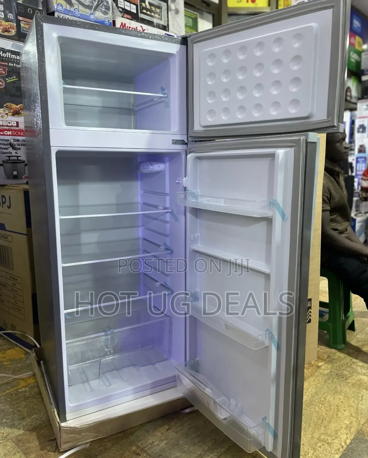 Florsa Double Door Refrigerator 220l - Silver