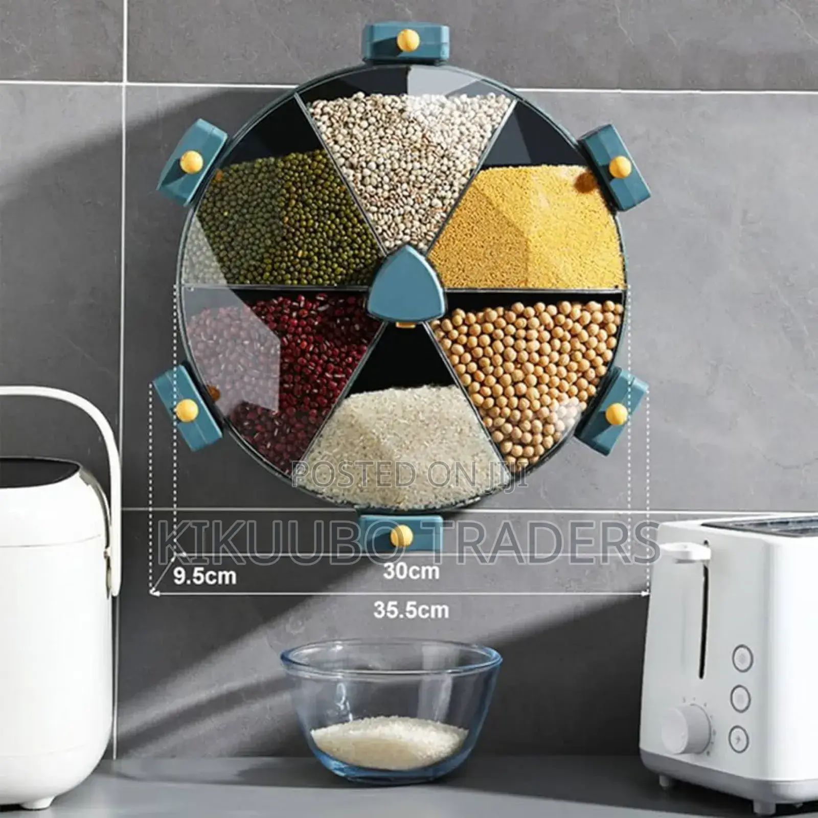 360° Rotating Cereal / Grain Wall Mounted Dispenser