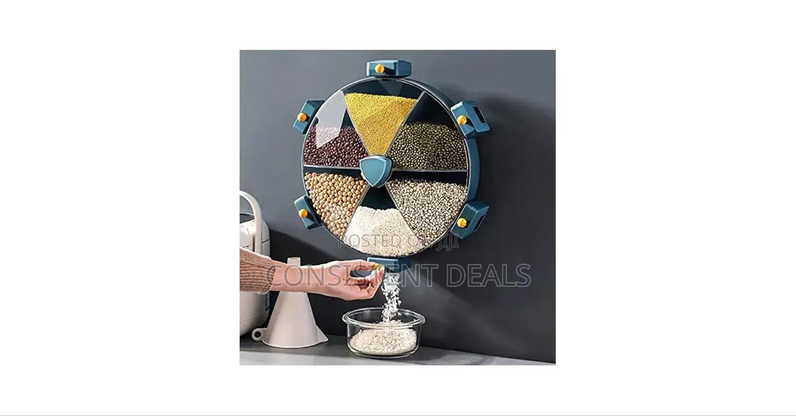Wall Mounted Rotary Cereal/ Grain Storage Dispenser