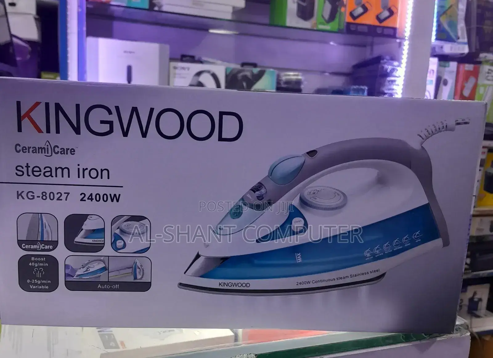 Steam Iron/Kingwood Ceramic Steam Iron