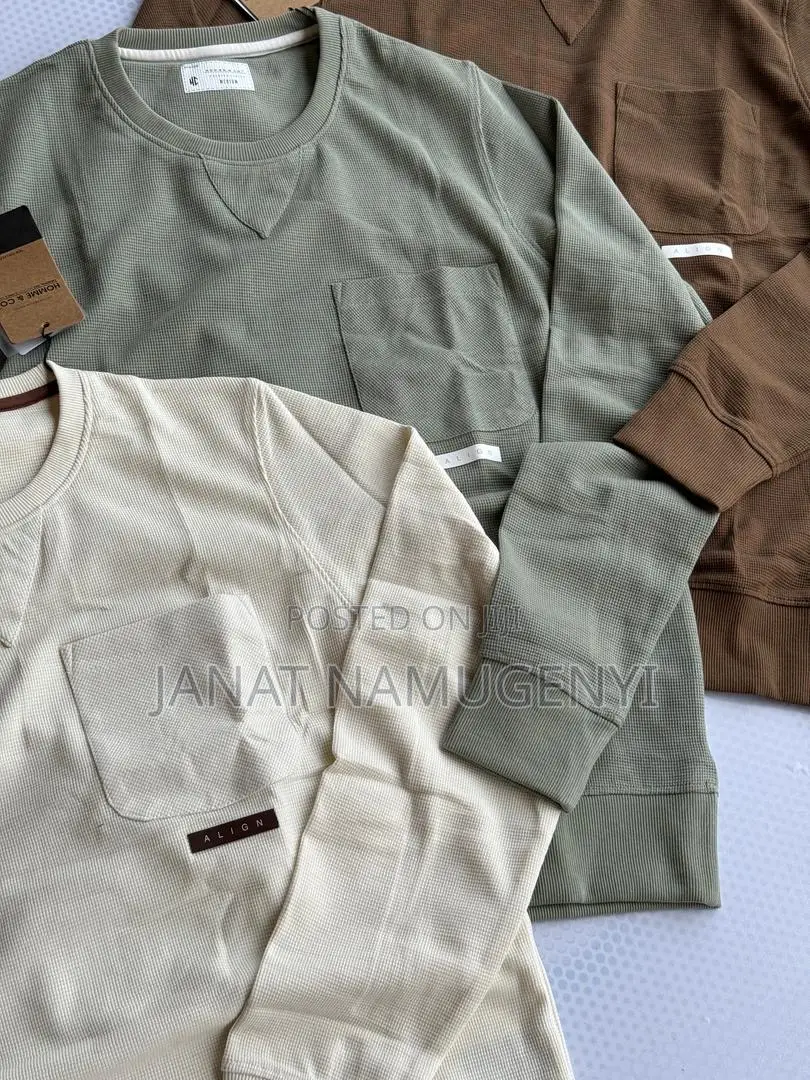 Long Sleeved Tshirts With Side Pockets
