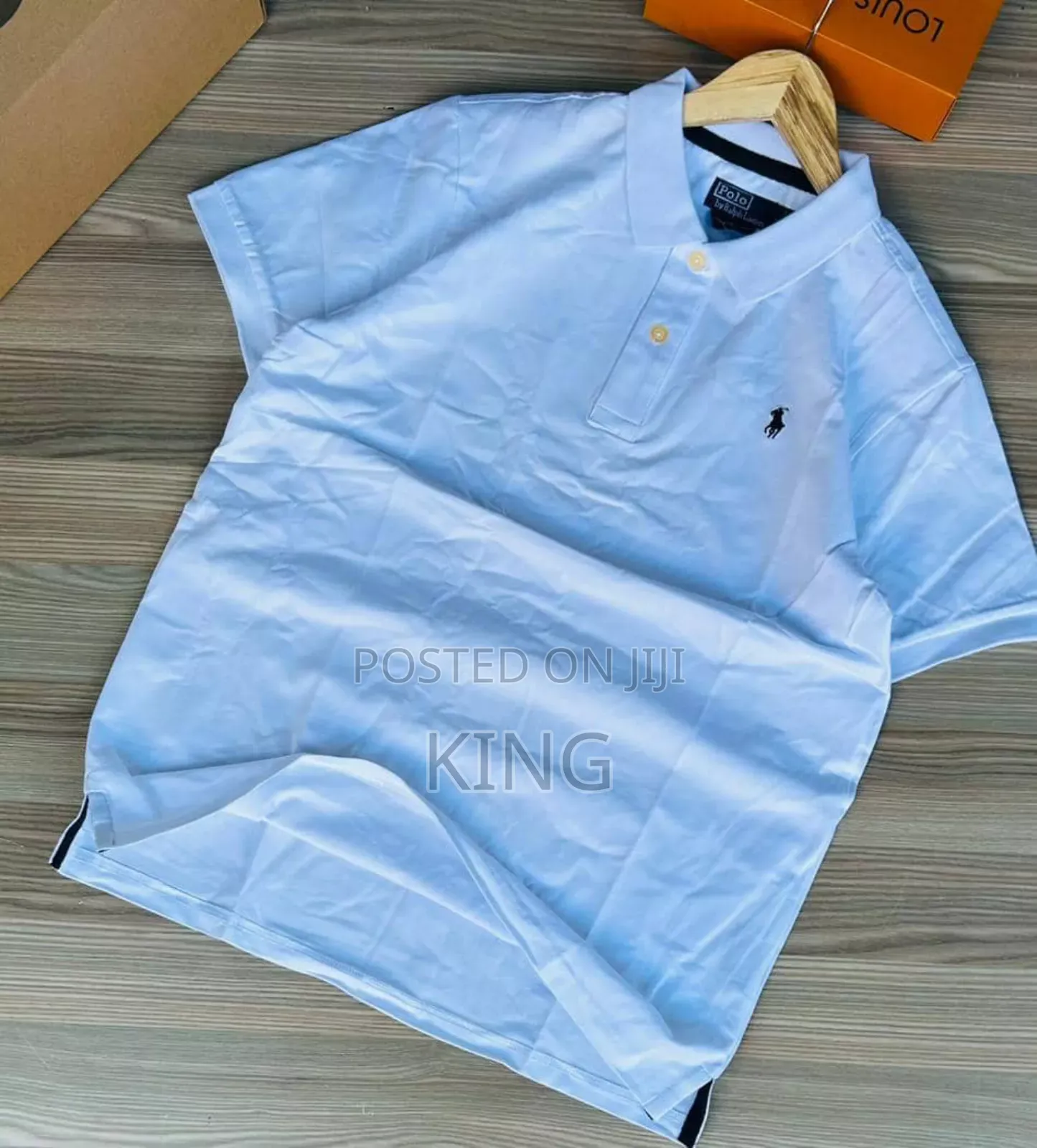 Sky Blue Plain Polo's T-Shirts