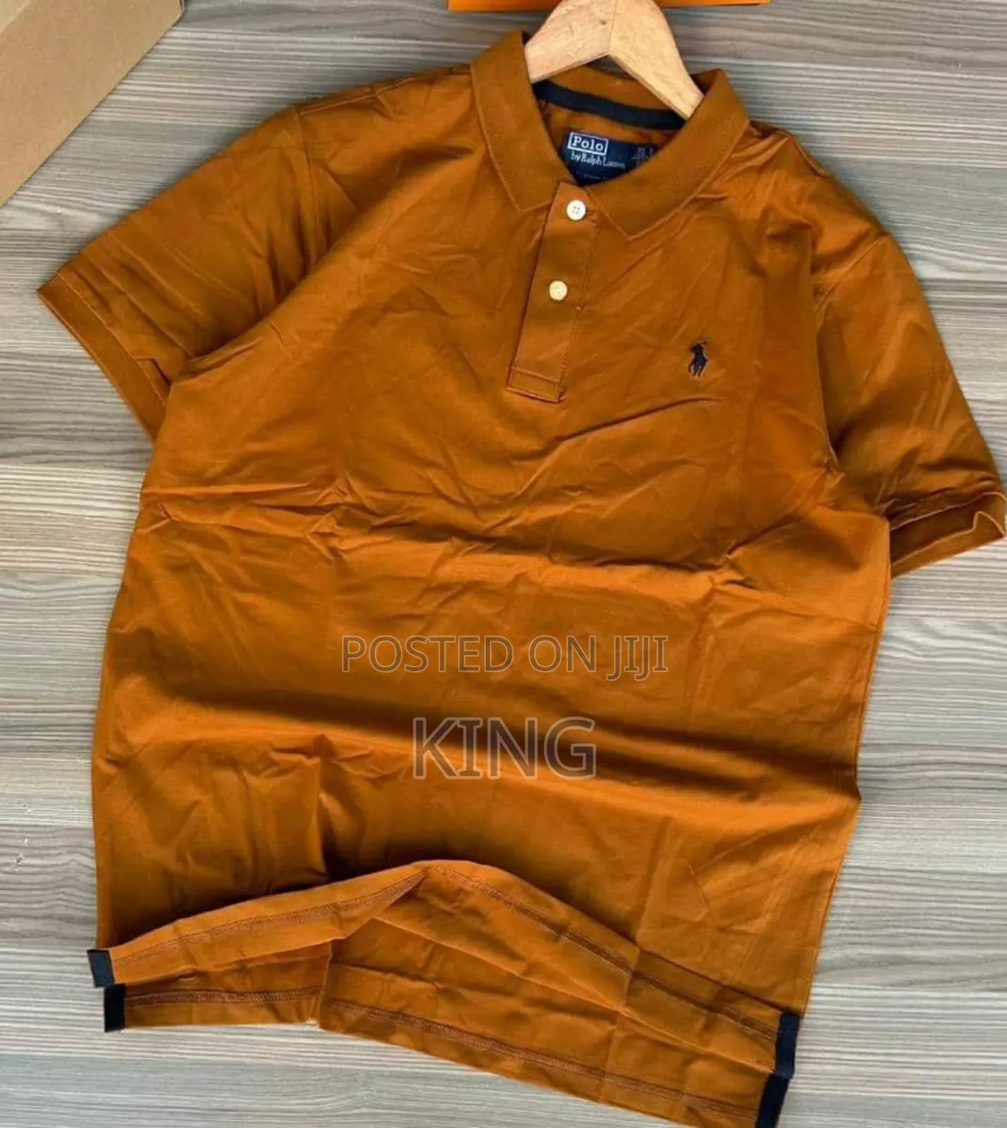 Brown Plain Polo's T-Shirts