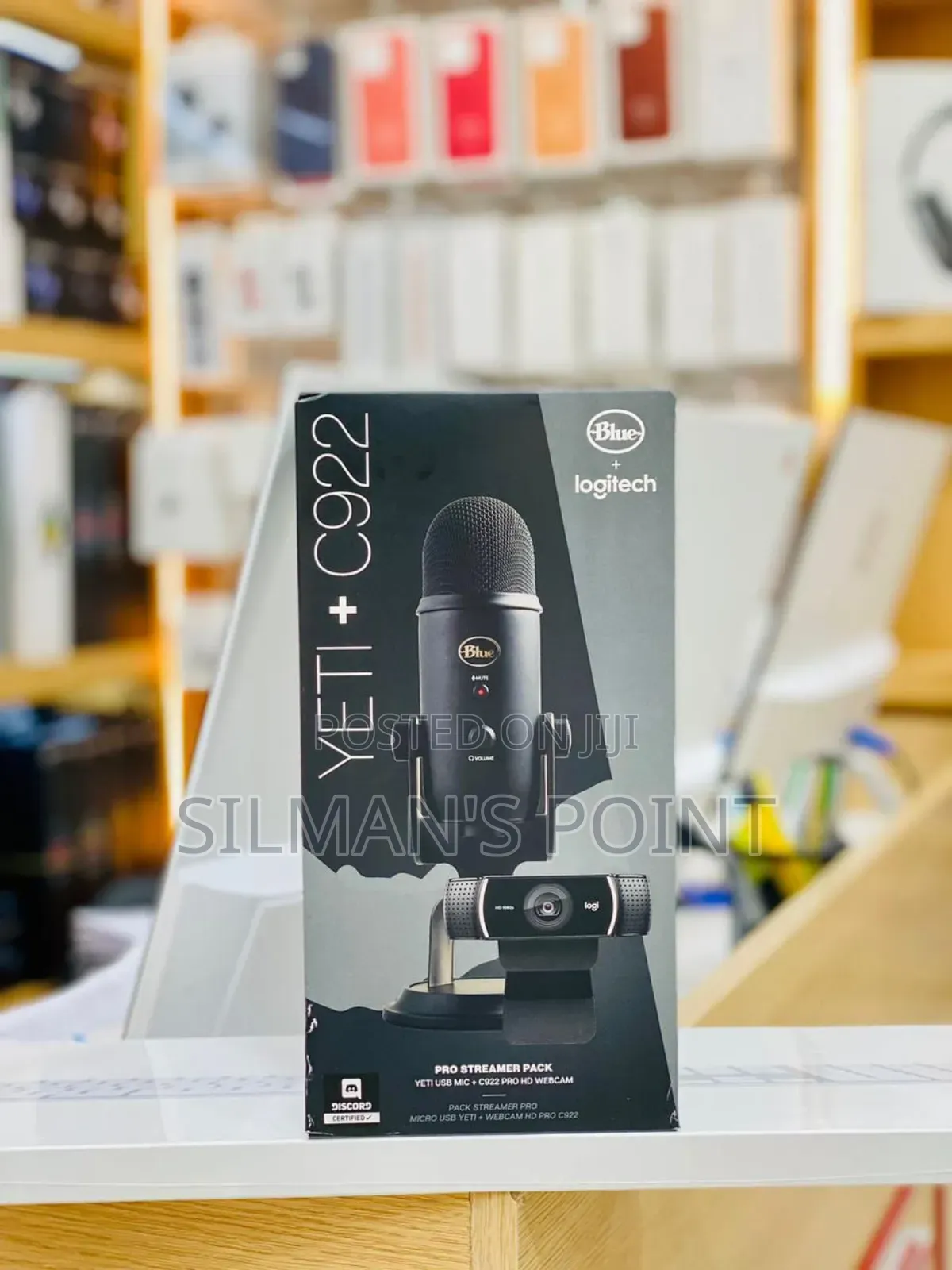 Blue PLUS Logitech USB Mic PLUS HD Webcam