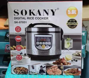 Sokany 5ltr Digital Rice Cooker Multifunctional Rice Cooker