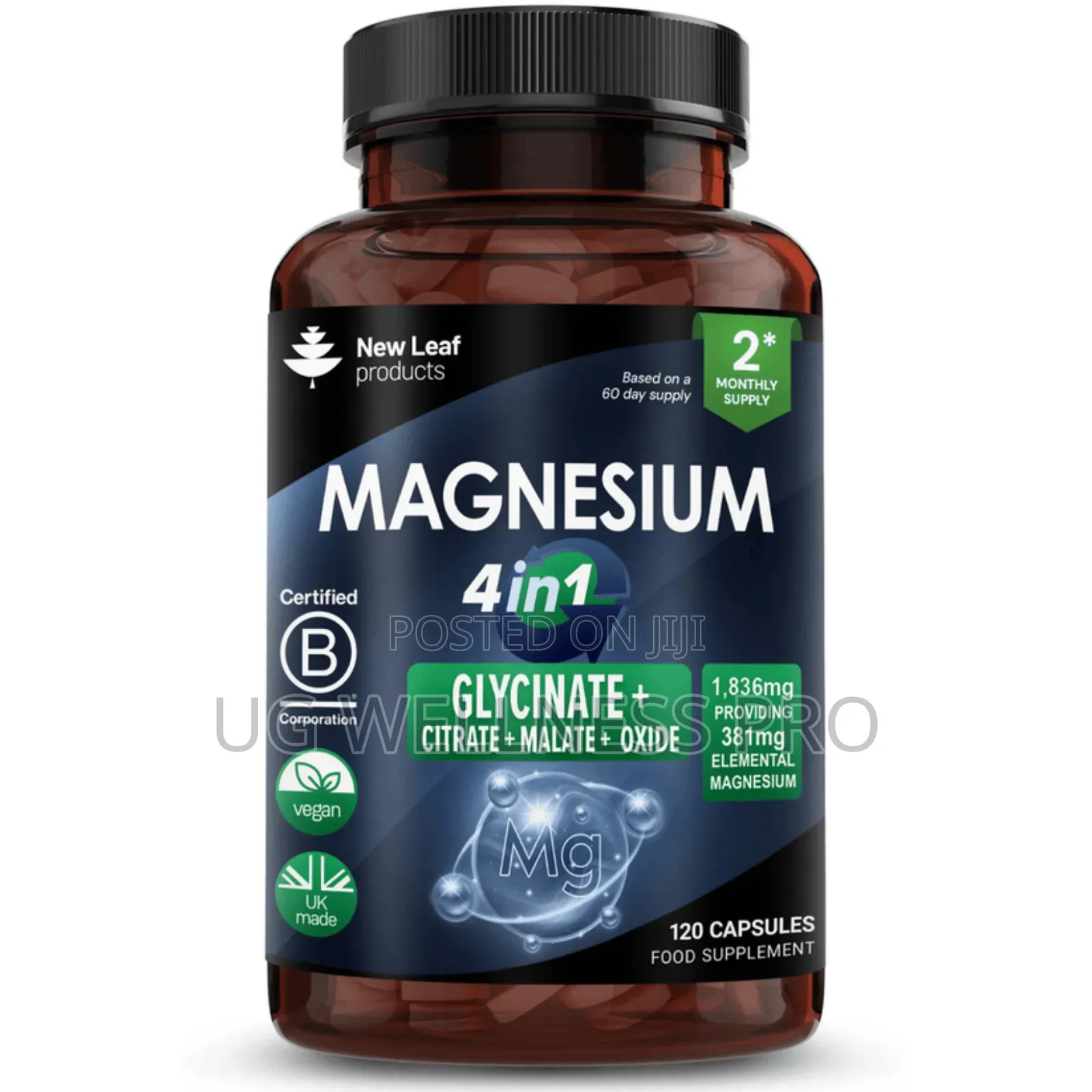 Magnesium Complex Glycinate, Citrate, Malate, Oxide 2 Months